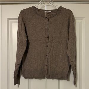 Elegant Brown Women's Cardigan